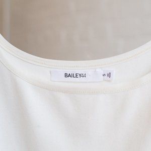 Bailey 44 White dress w tulle skirt
